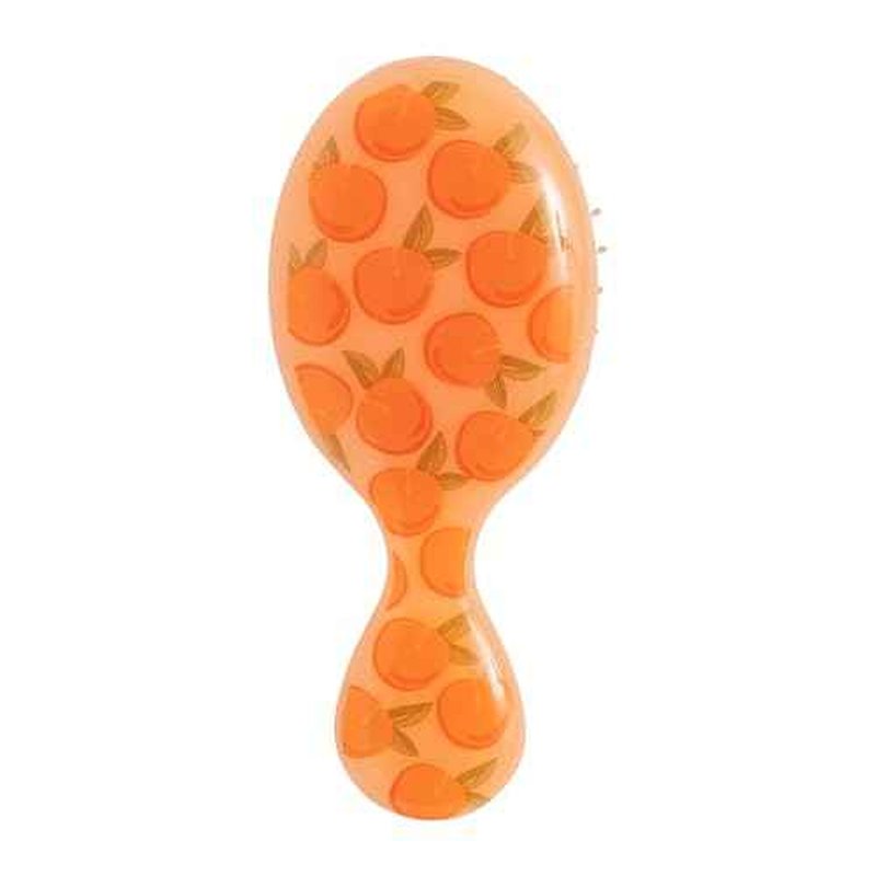 Wet Brush Mini Detangler Hair Brush, Peach (Tutti Fruitti), Detangling Travel Hairbrush, Ultra-Soft IntelliFlex Bristles Glide Through Tangles with Ease, Pain-Free, All Hair Types, Limited Edition