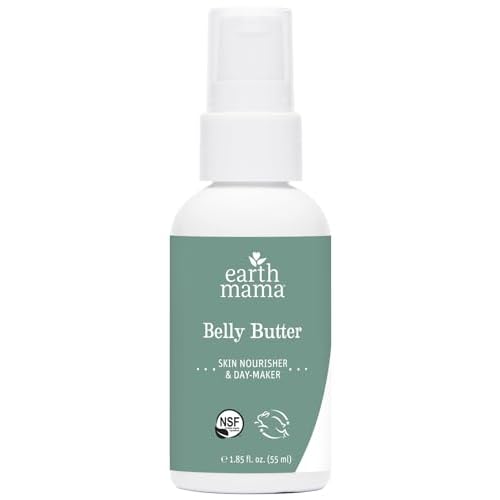 Earth Mama A Little Something for Mama-to-Be Gift Box | Maternity Safe Skin Care Set, Expecting and New Mom Gifts, Organic Body Wash, Belly Butter, Belly Oil, Deodorant and Lip Balm, 5 Pieces