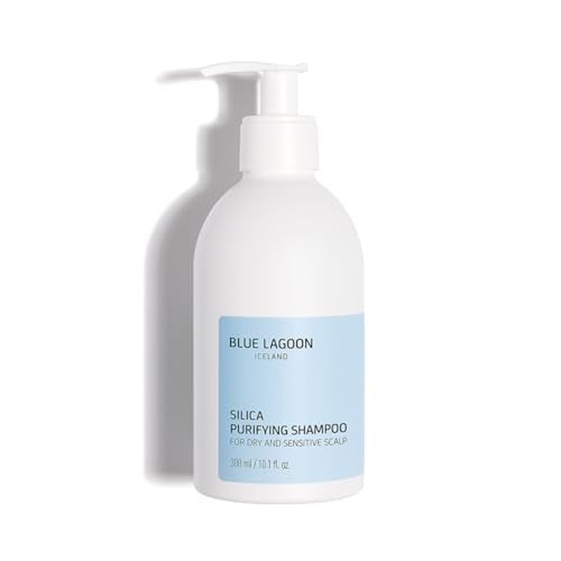 Blue Lagoon Skincare Silica Purifying Shampoo ? Anti Dandruff Shampoo & Psoriasis Treatment for Skin ? Mineral Salts, Silica, Soothing, Fragrance-Free, 300ML