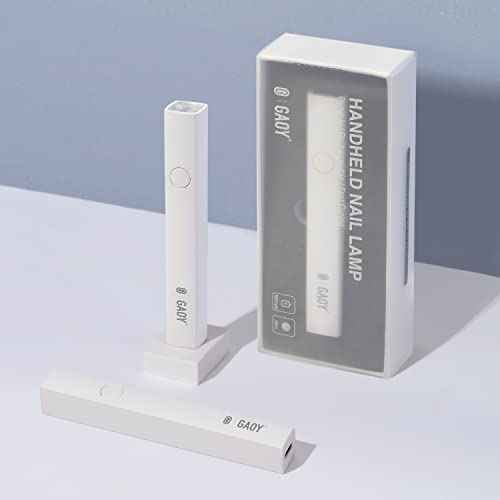 GAOY Handheld UV Light for Gel Nails, Mini Nail Lamp, Portable Cordless Rechargeable, Fast Curing