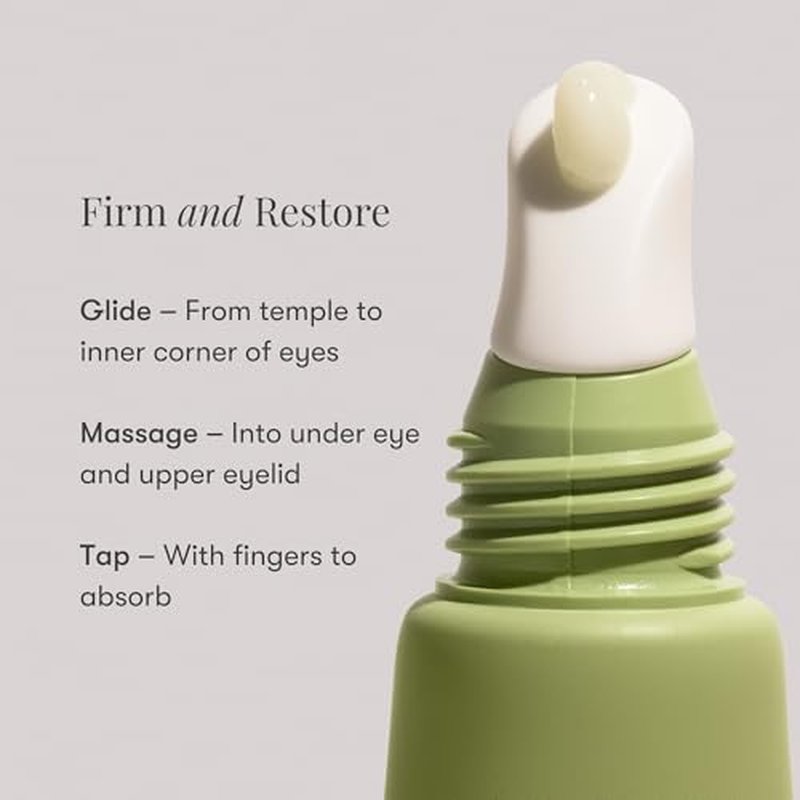 Daily Practice by Dr. B Firm and Restore Eye Cream - Anti-Aging Under Eye Cream with Peptides & Hyaluronic Acid - Brightening, Hydrating for Dark Circles & Puffiness - Paraben & Phthalate-Free - 15ml
