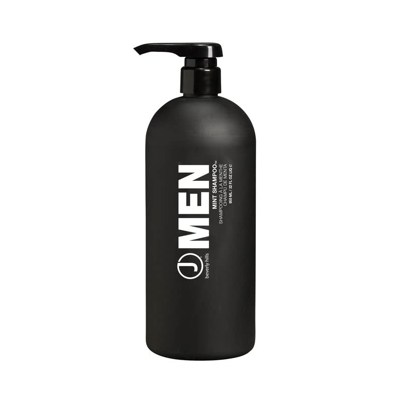 Men's Mint Shampoo - Peppermint Oil for Healthy Scalp Care | 12 Oz & 32 Oz Options
