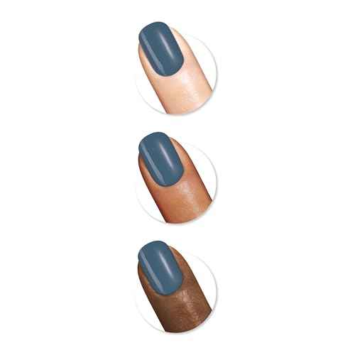 Sally Hansen Insta-Dri Nail Polish | Quick Dry, Long Lasting, Streak-Free Shine | Opaque, Shiny | 507 Time to Indi-go | Deep Indigo Blue Nail Color.