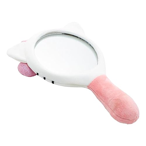 The Cr?me Shop X Hello Kitty Limited Edition Plush Portable Mirror - Genuine Sanrio - Soft Plush Covering - Glass Mirror - Embroidered Features - Sparkly Pink Bow - Ideal for Hello Kitty Lovers