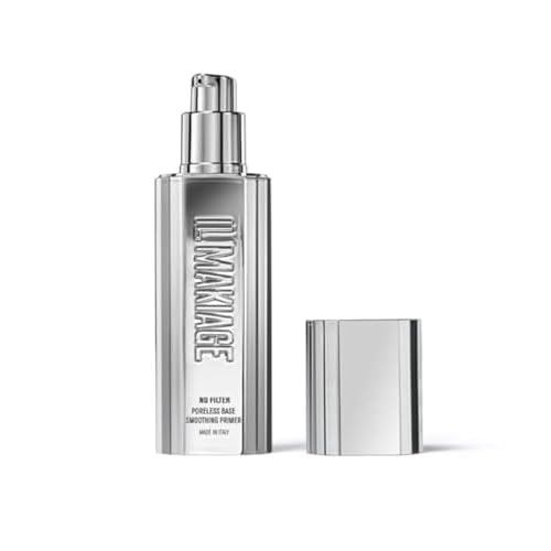 Il Makiage No Filter Poreless Base Smoothing Primer - 30ml / 1.0 fl oz Perfecting Primer for Pores, Flawless Finish, Long-Lasting Makeup Base, White