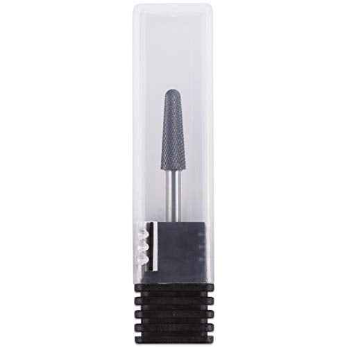 PANA USA Professional 3/32" Shank Size - Cone Shape Carbide Bit - Nail Drill Bit for Manicure Pedicure Tools Dremel Machine (Extra Fine, DLC Black)