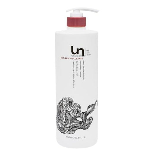 unwash Anti-Residue Cleanse - Gentle, Ph-Balanced Clarifying Shampoo for Build-Up, Dirt and Oil, Safe for All Hair Types, 33.8 fl oz