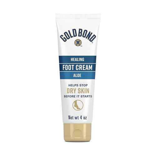 Gold Bond Healing Foot Cream 4 oz, With Aloe, Nourishes & Softens For Healthier Looking Feet