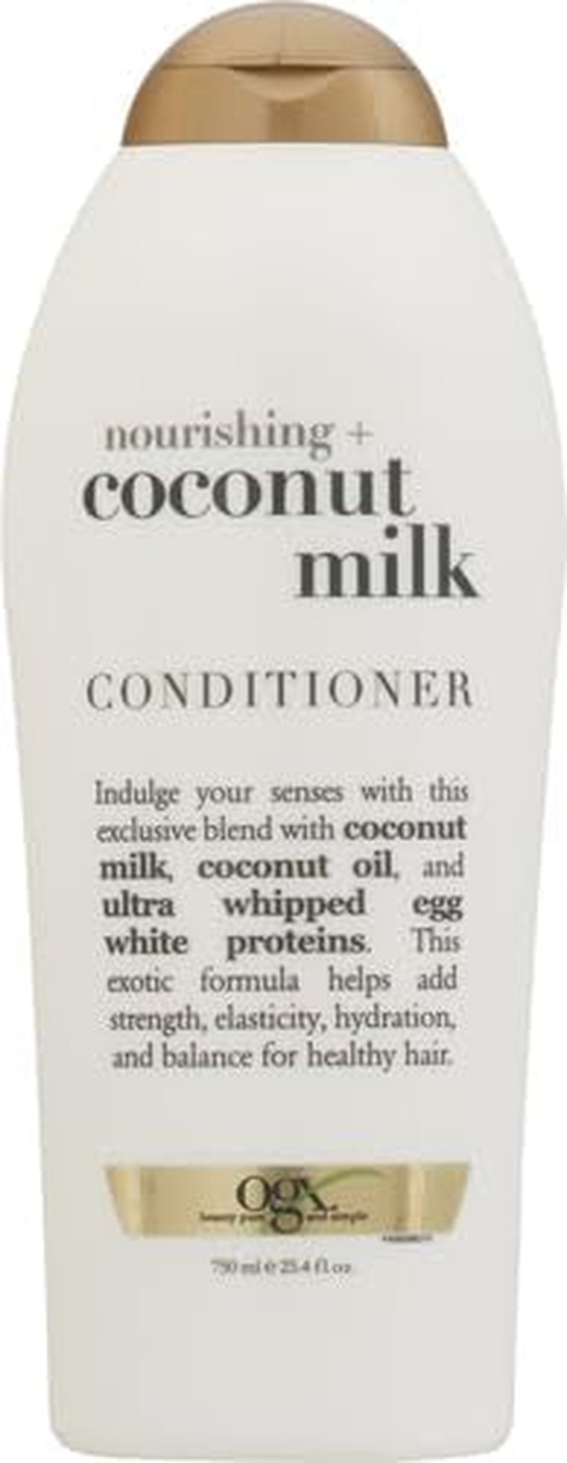 OGX Nourishing Coconut Milk Conditioner - Hydrating & Restoring Formula for Soft Hair | 25.4 fl. oz (Pack of 2)