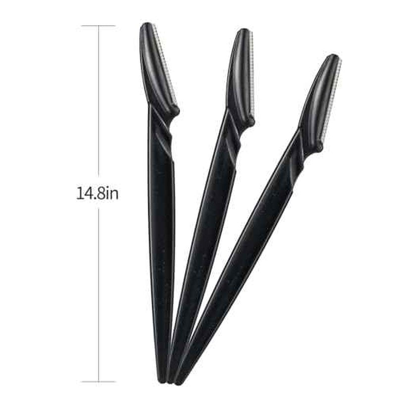 40pcs Eyebrow Razor for Women, Newbie Friendly Dermaplane Razor, Face Razors and Shaver Dermaplaning with Protective Covers (Black)