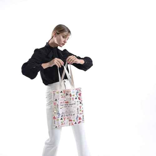 Boston Trip Makeup Bag Boston Souvenir Gift Boston Travel Bag Boston Housewarming Gift Boston Vocation Gifts Massachusetts Gift (Boston tote)