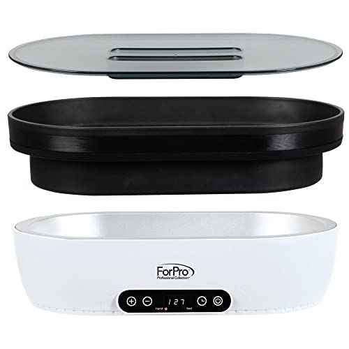 ForPro Nurture Digital Paraffin Bath Kit, All-In-One Paraffin Wax Kit for Hands and Feet, Includes 3 Lb. Paraffin Wax, Thermal Mitts & Booties, 100 Liners and Accessories