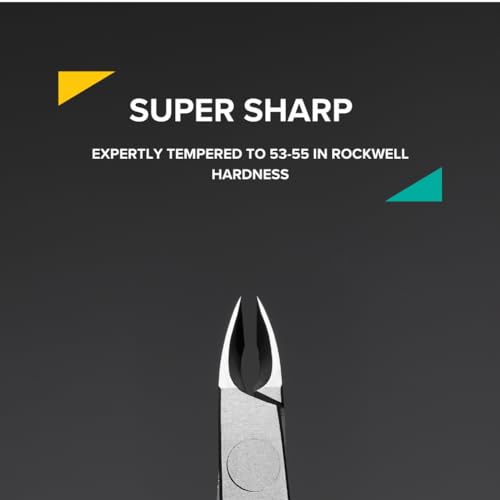 Rui Smiths Professional Cuticle Nippers | Precision Surgical-Grade Stainless Steel Cuticle Trimmer, French Handle, Single Spring, 4mm Jaw (Quarter Jaw)