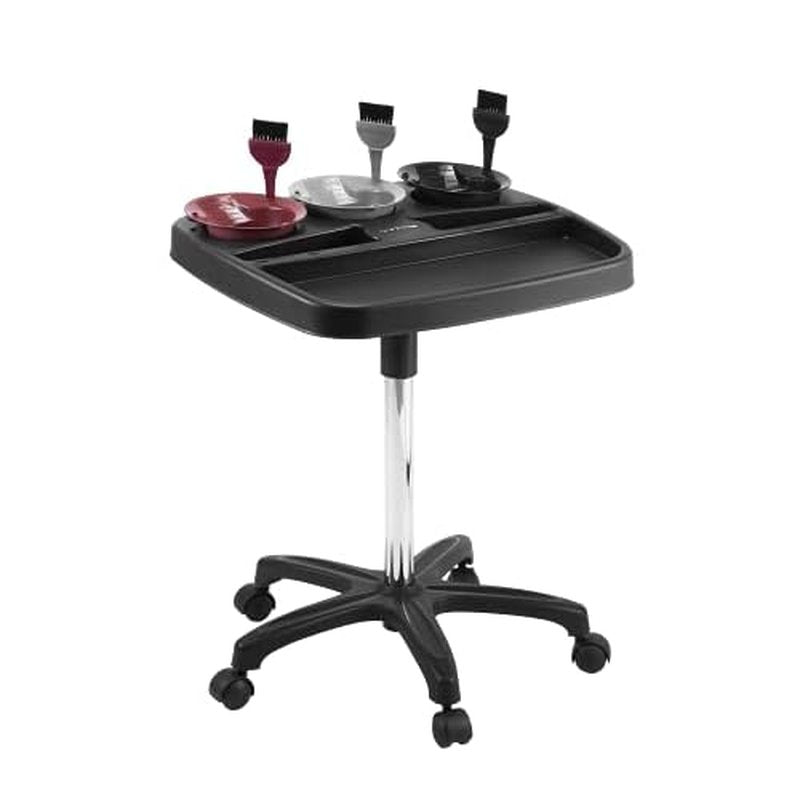 Dompel Multicolor Trolley Black with 3 Tint Bowls and 3 Brushes Included | Model 470