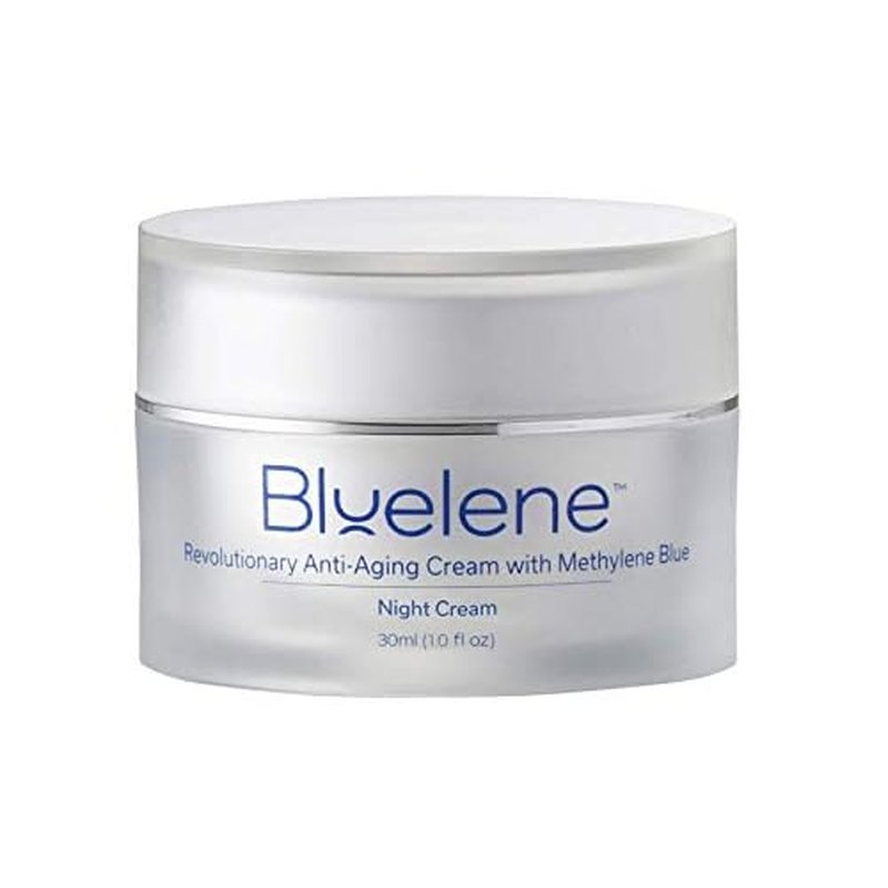 Bluelene Night Cream, Revolutionary Anti Wrinkle Face Cream with Methylene Blue (30 ml). Suitable for Sensitive Skin