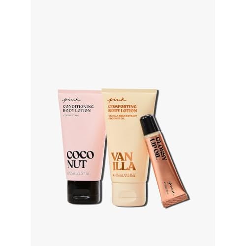 Victoria's Secret PINK Personal Care Beauty Gift Set, Lotion and Lip Oil