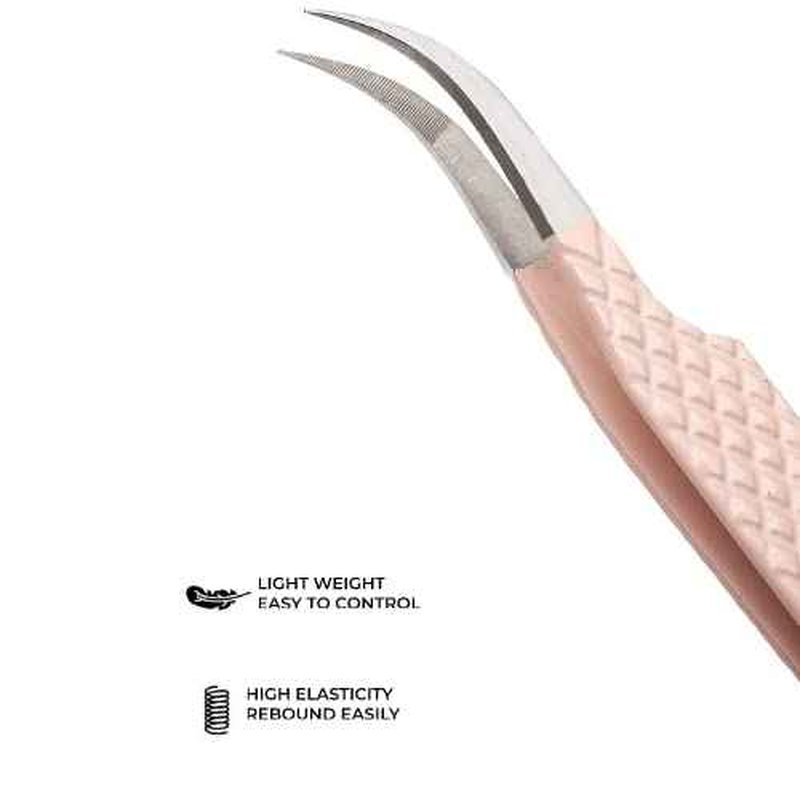 Fiber Tip Lash Tweezers For Eyelash Extension Tweezers Professional