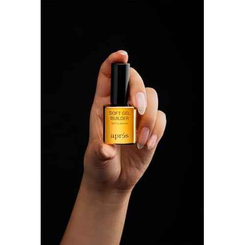 Apr?s Soft Gel Builder in a Bottle, Self-Leveling Soak-Off Gel-X Nail Extension Thickening Strengthener
