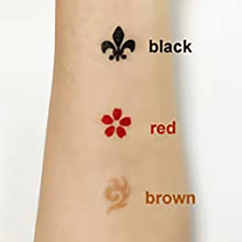 Temporary Tattoo Kit - 4 Semi-Permanent Tattoo Paste Cones | DIY Body Art for Men, Women & Teens - 20 Adhesive Stencils Included
