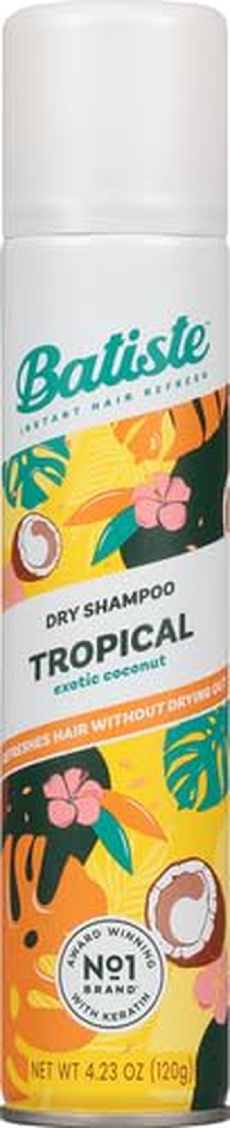 Batiste Dry Shampoo Tropical - Refreshing Hair Cleanser | 6.73 Ounce (Pack of 2)