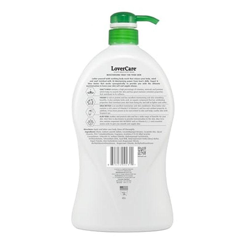 Goat Milk Body Lotion for Dry Skin Aloe Vera 27.05oz (800ml) - Combo Body Lotion & Body Wash¡¦