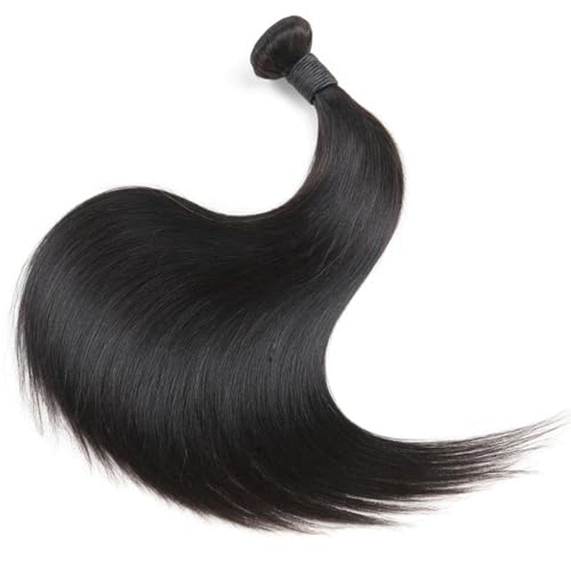 CHEEON 10A Straight Hair Bundles Brazilian Virgin Human Hair Bundles 16 18 20 Inch Unprocessed Straight Weave Bundles Natural Color