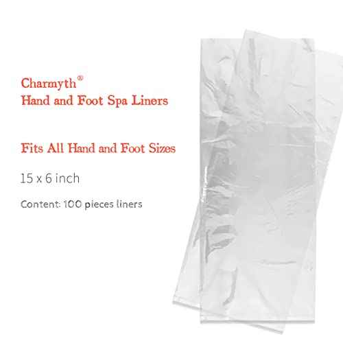 Liners Hand or Foot Disposable Thermal Heated Mitt Liners Paraffin Bath Treatments Bags Plastic Liner Socks and Gloves for Hot Wax Therapy (100)