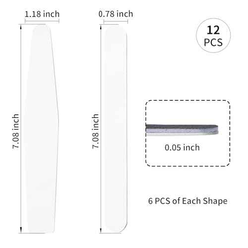 PYD Life 12 Pack Sublimation Nail File Blanks, Stainless Steel Nail File for Natural Nails, Acrylics, or Gel Extensions, Customable Nail Filer is Perfect Gifts for Nail Lovers & Small Businesses