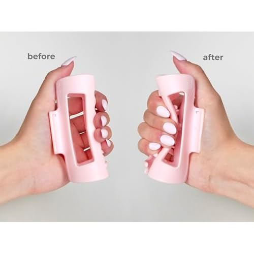 The Original Mello Hair Claw Clip Squishy Claw Clip (Pink, Medium) Made in Korea