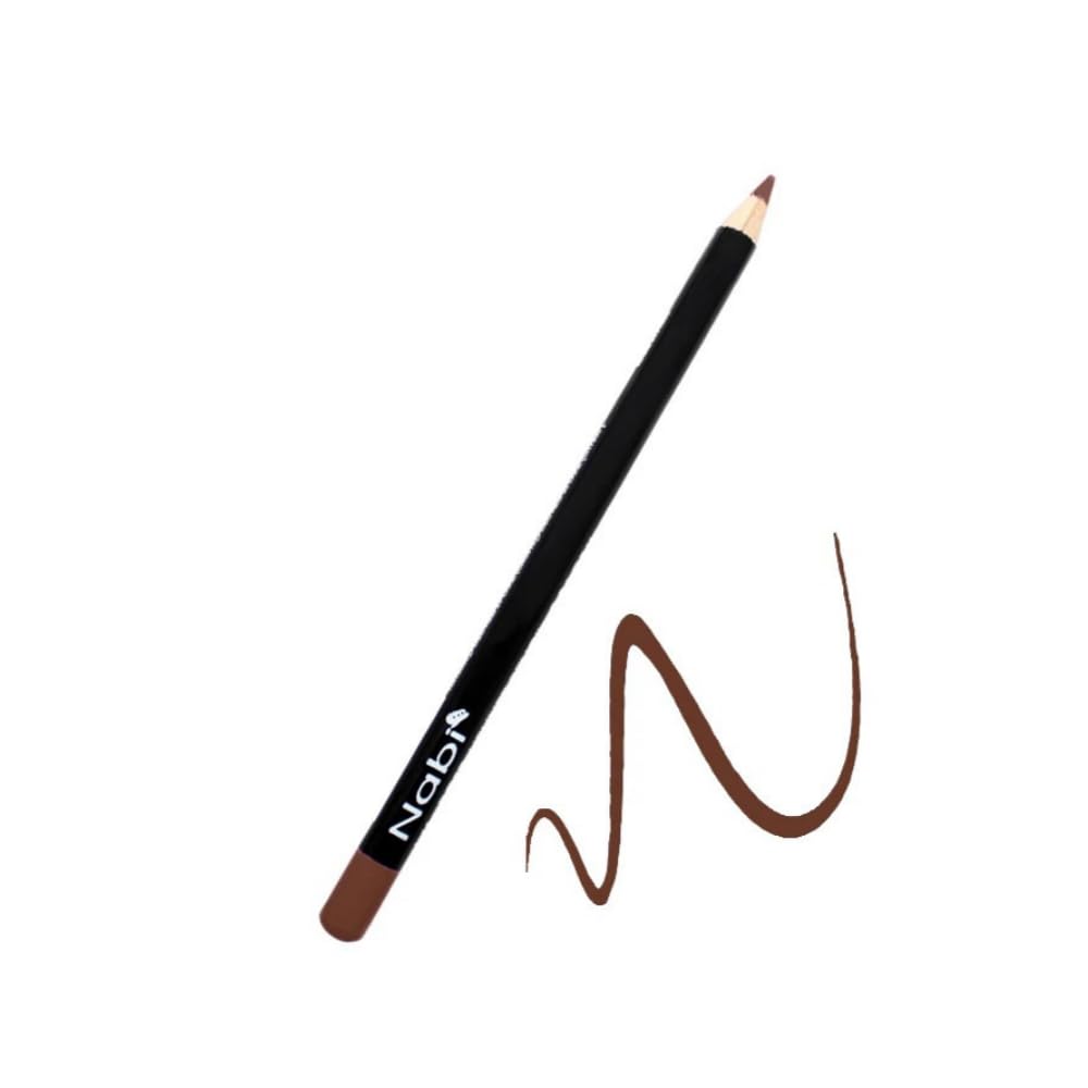Nabi 12 Colors Wooden Lip Liner Pencil Set, High Pigmented Lip Makeup, Long-wearing, Deep and Rich in Color, 7.5 inches Long Pencil (Brown, 7.5)