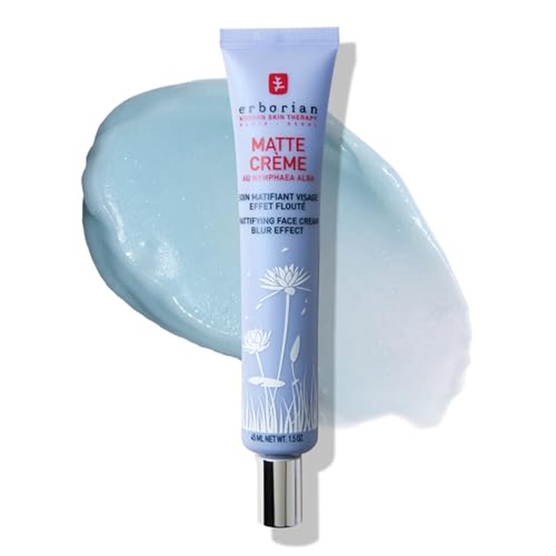 Erborian Matte Face Cream - Mattifying & Blurring Primer for Excess Sebum - Multi-Purpose Facial Primer Blurs the Appearance of Pores for a Natural Powdery Finish1.5 Oz