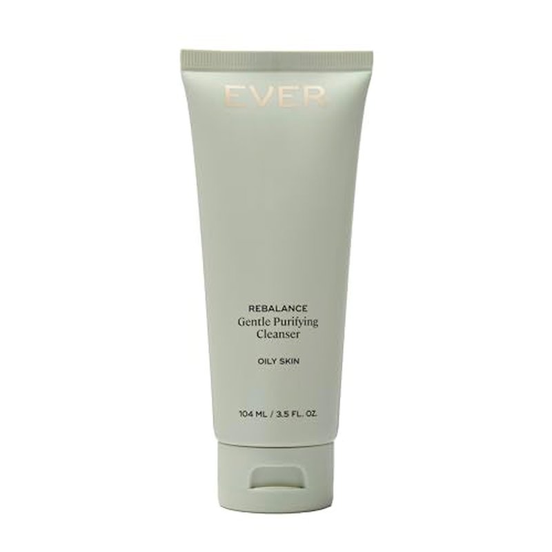 EVER Rebalance Gentle Purifying Cleanser ? Purifying Gel Cleanser with Salicylic Acid & Willow Bark for Oily Skin, Deep Pore Cleanse & Blemish Control, Clean-Formulated - 3.5 fl oz