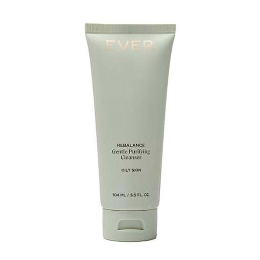 EVER Rebalance Gentle Purifying Cleanser ? Purifying Gel Cleanser with Salicylic Acid & Willow Bark for Oily Skin, Deep Pore Cleanse & Blemish Control, Clean-Formulated - 3.5 fl oz