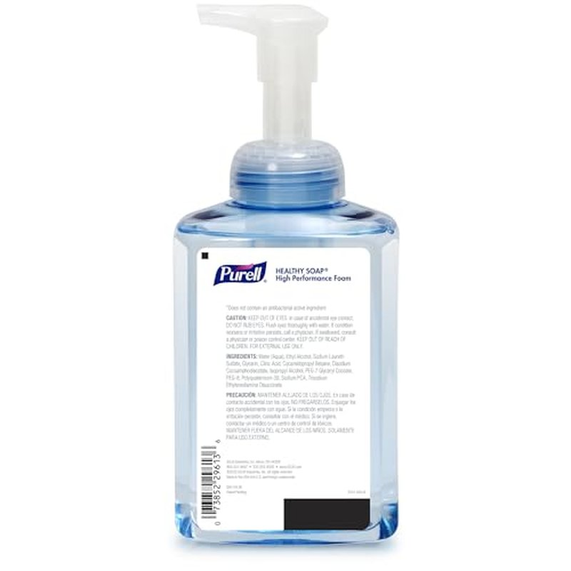 PURELL Brand CRT HEALTHY SOAP High Performance Foam, 17.4 fl oz Hand Soap Table Top Pump Bottle (Pack of 4) - 5014-04
