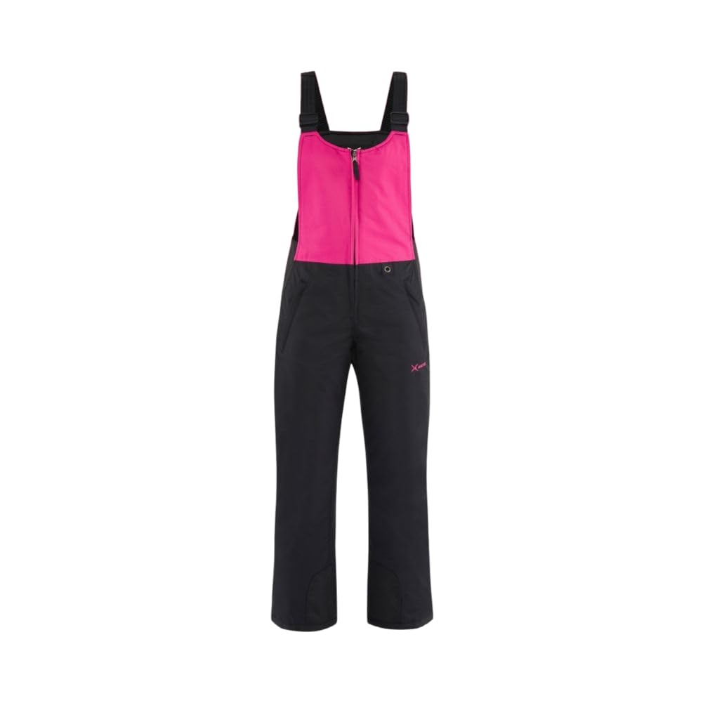 Arctix Women's Essential Insulated Bib Overalls, Black/Fuchsia, 3X/27" Inseam