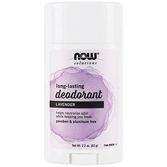 Now Foods Long Lasting Deodorant Stick - 2.2 oz 6 Pack
