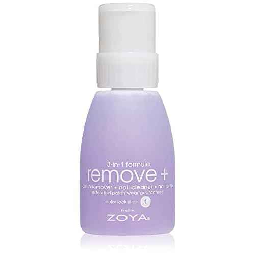 ZOYA Remove Plus 3 in 1 Formula - Liquid Polish Remover, Nail Cleaner, Nail Prep, 8 Fl Oz