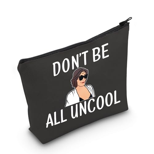 LEVLO Stars Fans Gifts Don't Be All Uncool Makeup Bags Housewives Gifts (Don't Be All Uncool+black)