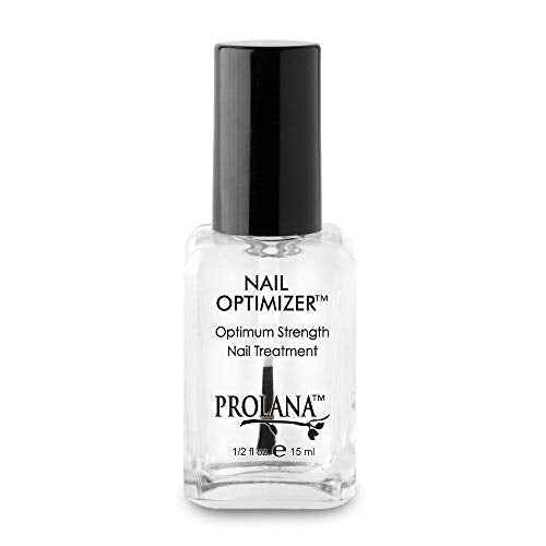 Prolana Nail Optimizer, Extra Strong Strengthener Base Coat for Weak and Damaged Nails, Nail Growth & Prevents Nails from Peeling, Stops Slipts, Chips & Strengthens, 0.5 oz