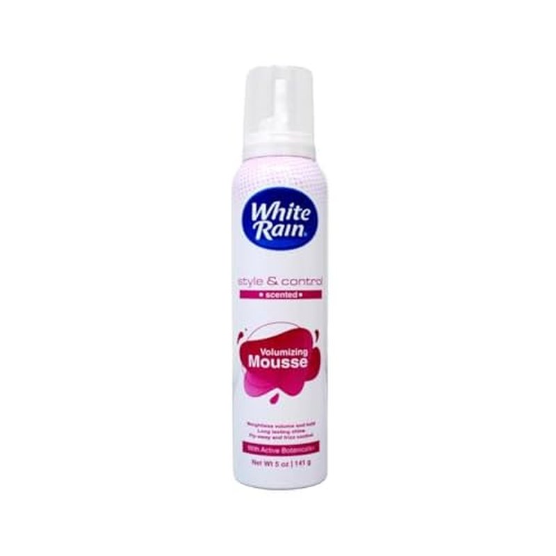 White Rain Volumizing Mousse for Hair Volume - 12 Pack 5 oz Each, Lightweight Styling Volume Hair Mousse for Women, Frizz Control & Root Lift, Fresh Scent