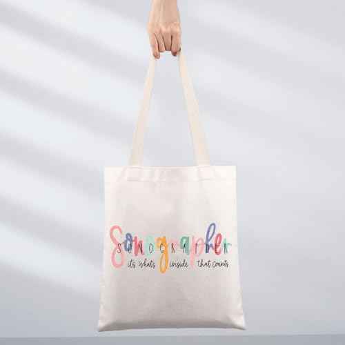 JNIAP Sonographer Makeup Bag Sonographer Gifts Ultrasound Tech Gifts Radiologist Zipper Bag Radiology Graduation Gift (Sonographer TG)