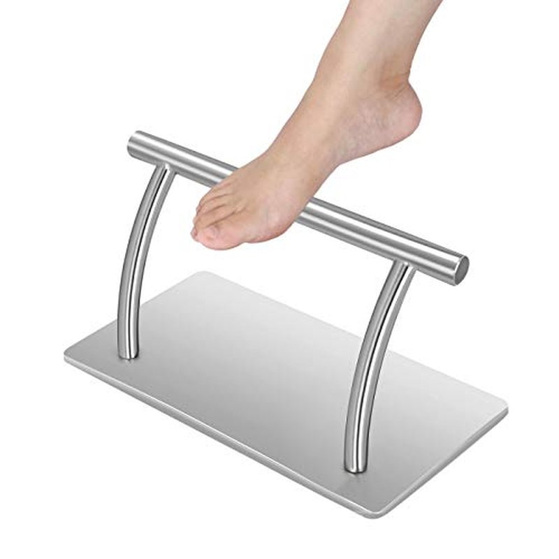 Kaleurrier Stainless Steel Footrest,Professional Mobile Foot Rest,Foot Pedal Parts for Barber Hairdressing Beauty Spa Nail Massage Salon Chairs