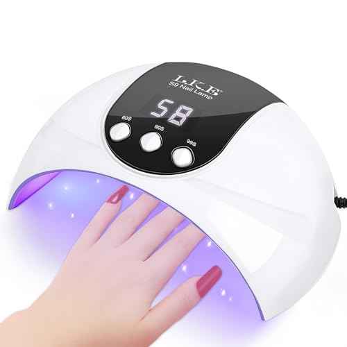 UV Light for Gel Nails, LKE 54W UV LED Nail Lamp with 18 Beads 3 Timer Setting Auto Sensor Nail Dryer Gel Polish Polygel Fast Curing Manicure Professional UV Nail Light Home Salon Nail Tools