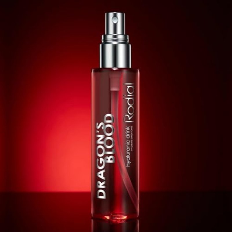 Rodial Dragon's Blood Hyaluronic Drink 3.4 fl.oz - Re-energize and Refresh - Hydrating Makeup Primer, Dewy Setting Spray, Tonic and Serum in One