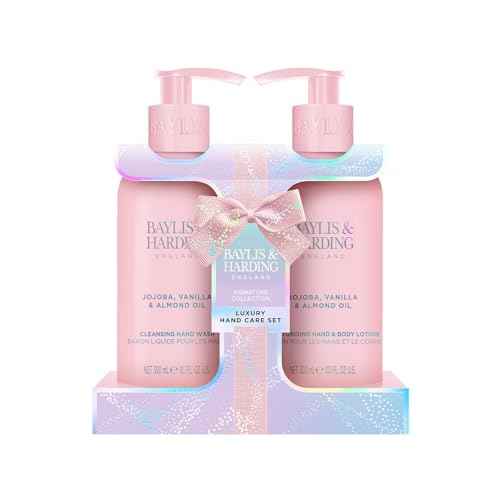 Baylis & Harding Gift Set for Women - Hand & Skincare pack - Jojoba, Vanilla & Almond Oil Indulgent - 2-Pack