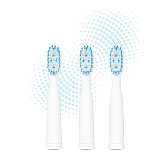 Blue Light Toothbrush Head Replacement 3-Pack for Smile Actives Blue Light Toothbrush
