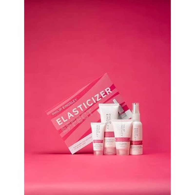PHILIP KINGSLEY Elasticizer Deep Conditioning Treatment Hair Care Kit - Repair Hair Mask, Booster, Leave-In Conditioner Spray and Styling Cream, Adds Bounce and Shine, for Dry Damaged Hair