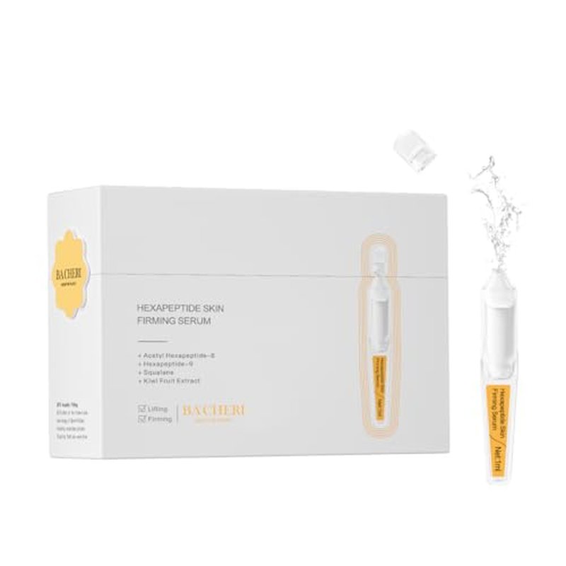 Skin Firming Serum with Acetyl Hexapeptide-8, Hexapeptide-9, Carnosine - Moisturizing, Hydrating and Antioxidant for Fine Lines, 30 Pcs/Box Ampoules
