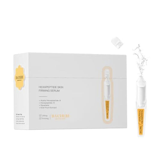 Skin Firming Serum with Acetyl Hexapeptide-8, Hexapeptide-9, Carnosine - Moisturizing, Hydrating and Antioxidant for Fine Lines, 30 Pcs/Box Ampoules