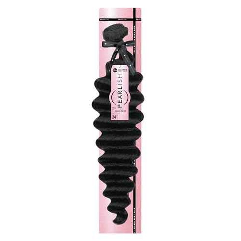Sensationnel Pearlish bundle human hair - euro body deep pearl conditioned 15a soft remy beauty supply sew in or glue on bundles (14 Inch, NATURAL)